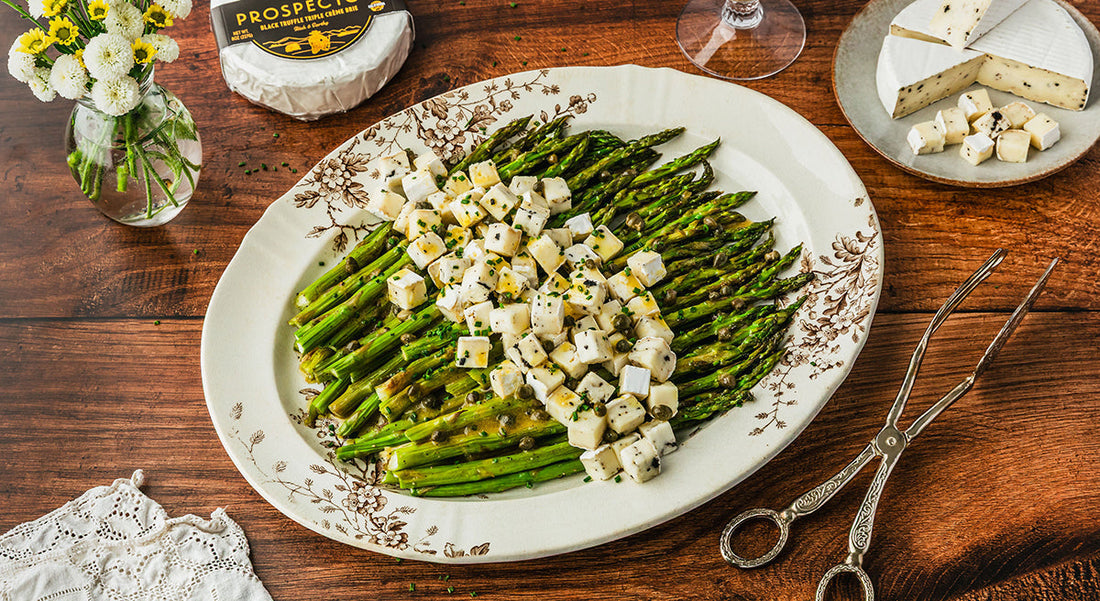 Asparagus Salad with Prospector Truffle Brie