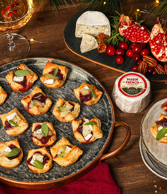 Savory Pastry Bites with Petite Truffle Brie