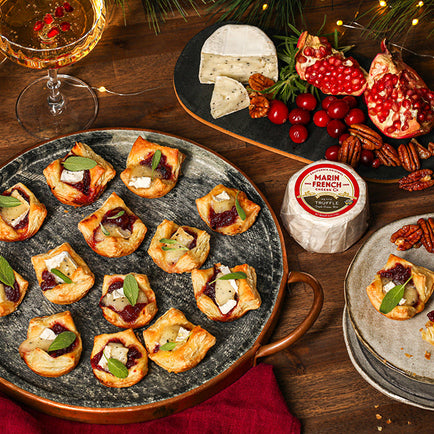 Savory Pastry Bites with Petite Truffle Brie