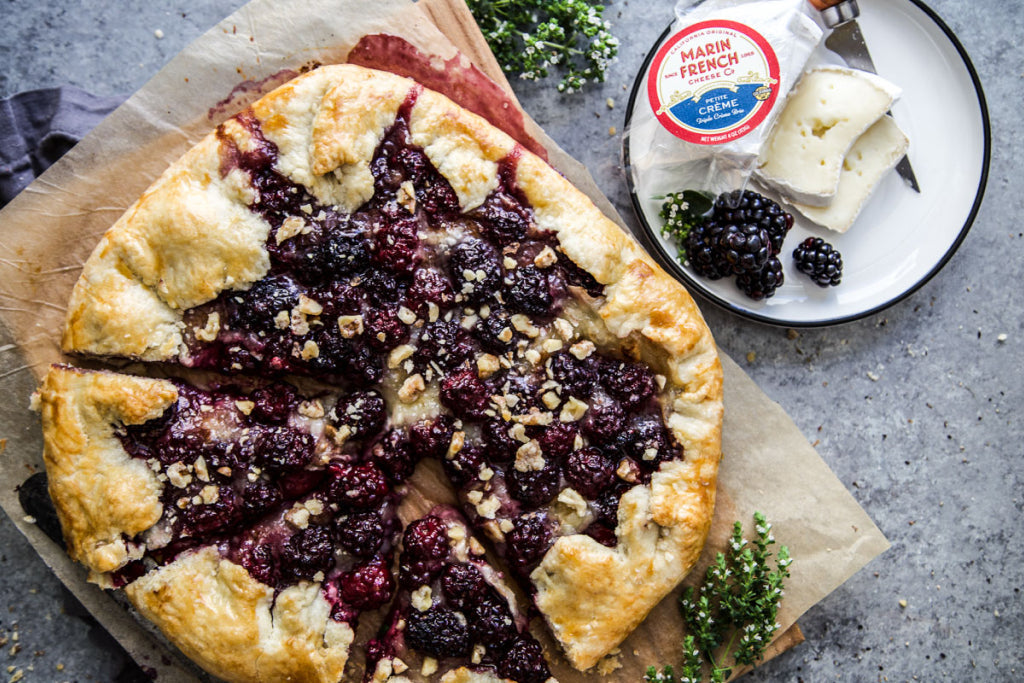Blackberry & Brie Galette with Candied Walnuts