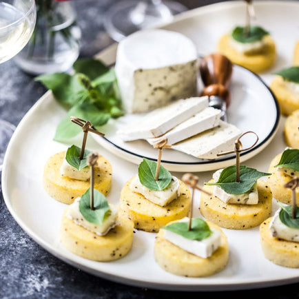Cacio e Pepe Polenta Canapes with Petite Truffle