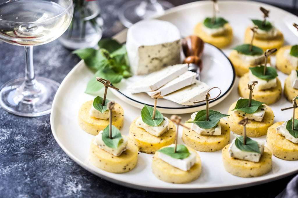 Cacio e Pepe Polenta Canapes with Petite Truffle