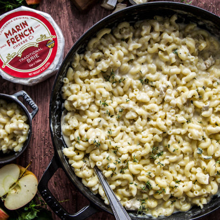 Hard Apple Cider Mac and Cheese with Brie