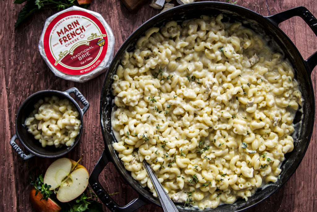 Hard Apple Cider Mac and Cheese with Brie