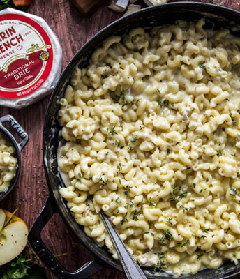 Hard Apple Cider Mac and Cheese with Brie