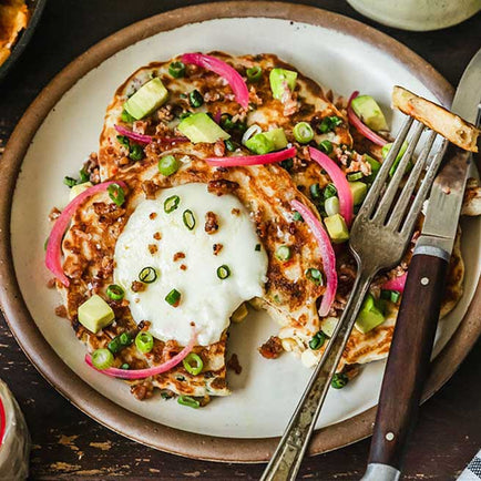 Loaded Breakfast Corn Cakes