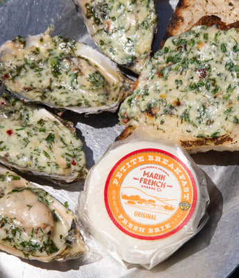 Fresh Brie BBQ Oysters