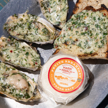 Fresh Brie BBQ Oysters